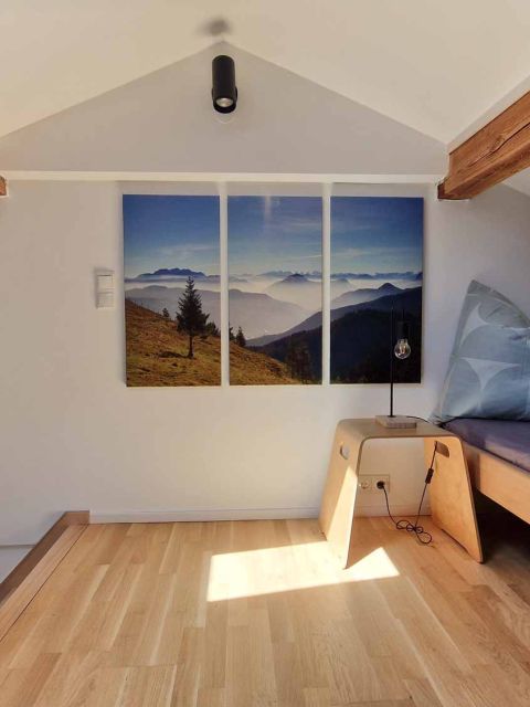 Galerie im Dachboden im Ferienhaus am Simssee