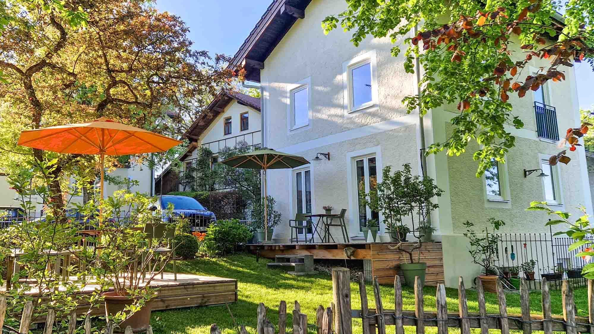 Ferienhaus am Simssee mit Garten